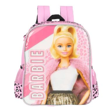 Imagem de Mochila Juvenil De Costas Escolar Casual Barbie Luxcel Rosa