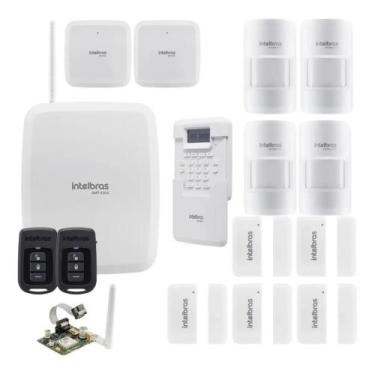 Imagem de Kit Central Amt 8000 Gprs Com 9 Sensores Infra E Mag Ivp Xas - Intelbr