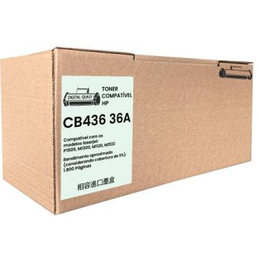 Imagem de Toner CB436A / 36A compatível para Laserjet - Digital Qualy