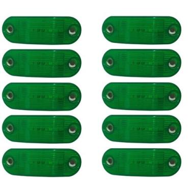 Imagem de Kit 10 Lanternas Placa Bivolt Onibus Caminhão Carreta Van - Indústria 