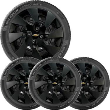 Imagem de 4x Calota Gm Corsa Prisma Onix Aro 14 Preto 133cb - grid