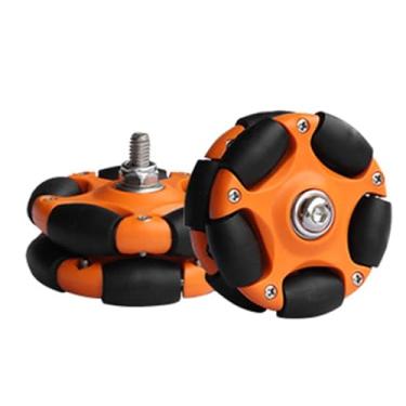 Imagem de kowaku Rodas fáceis de bicicleta dobráveis ​​de 58mm, rodas traseiras de rolo, rodas flexíveis e omnidirecionais para bicicleta dobrável, ciclismo, ciclismo, Laranja