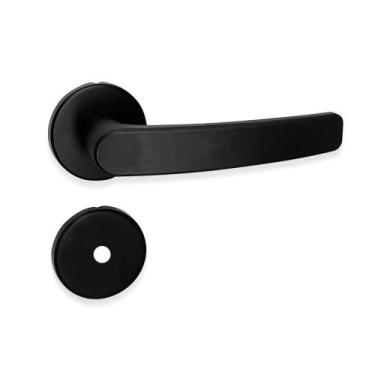 Imagem de Fechadura Nano Banheiro Roseta 527 M139 40mm Preta Haga