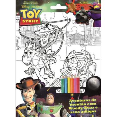 Imagem de Livro - Disney - Pixar - Diversão com quebra-cabeça - Toy story