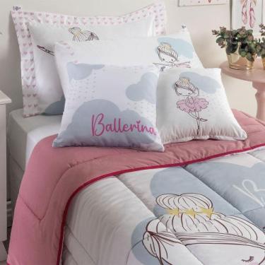 Imagem de Kit Edredom 05 Peças Juvenil Estampado Hipercal 400 Fios - MR Enxovais