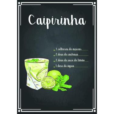 Imagem de Placas Decorativas Retro Para Área Gourmet Bebidas Cerveja Churrasco 1