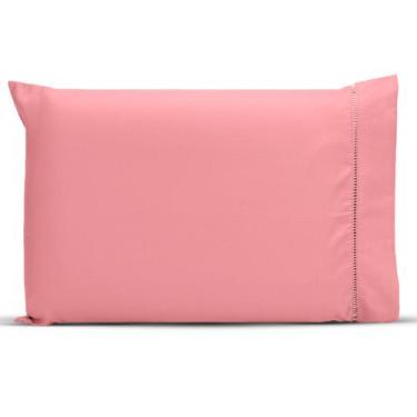Imagem de Fronha Ponto Palito 90x50cm Percal 200 Fios 100% Algodão Tamanho Espec