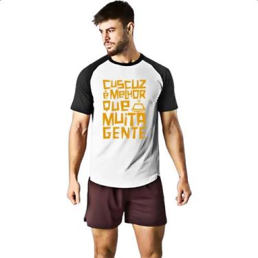 Imagem de Camiseta Raglan Cuscuz melhor que muita gente - Alearts, M