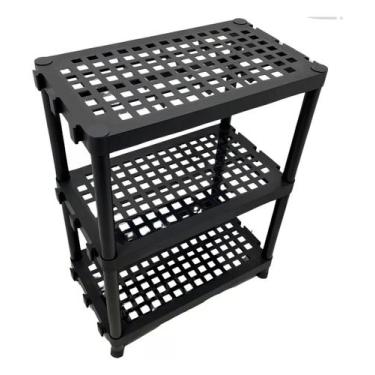 Imagem de Estante Modular Grande Reforçada 3 Andar Plástico Util Plast - utilpla