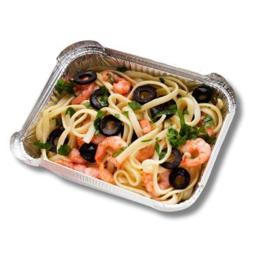 Imagem de Assadeira Bandeja Forma De Aluminio Descartavel Retangular 1 L.  C/ 100 Un.