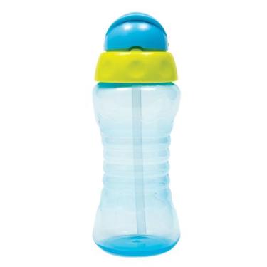 Imagem de Garrafinha Infantil Fresh com Canudo de Silicone 300ml Buba, Azul