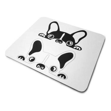 Imagem de Mouse Pad Bulldog Francês Preto E Branco - Cn Confecções, Estampado