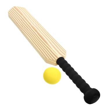 Imagem de POPETPOP Conjunto de Críquete EVA - Taco de Críquete 22,79 com uma bola de críquete, kit exclusivo de críquete para crianças, conjunto de críquete infantil, jogos de críquete, para adultos, crianças,