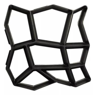 Imagem de Forma Molde Concreto Piso Jardim Calçada 50x50x4 Diagonal