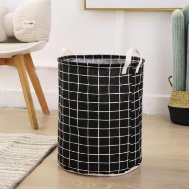 Imagem de Cesto De Roupa Suja Organizador de Brinquedos Dobrável 40L - bazar, Pr