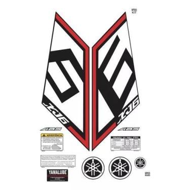 Imagem de Adesivo Kit Yamaha Xj6 2015 Faixa Do Tanque  Emblemas Np930 - Resitank