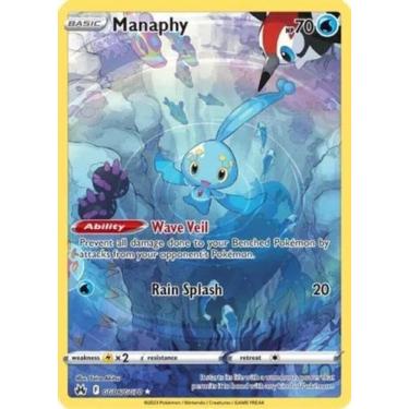 Imagem de Cartão Pokémon Manaphy Holo Raro - Crown Zenith GG06/GG70