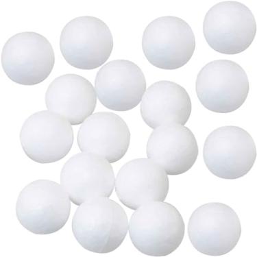 Imagem de WHYHKJ 200 bolas de isopor em branco diâmetro 1,5 cm bolas redondas de espuma de casamento arranjo de flores feitas à mão DIY bolas de polígono decoração de arte escola faça você mesmo projeto forma