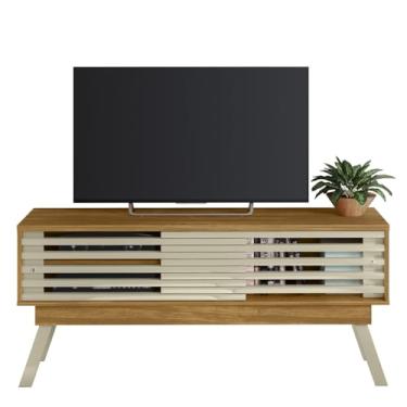 Imagem de Rack Bancada de TV 65 Pol 150cm Keli Z10 Cumaru/Opala - Mpozenato