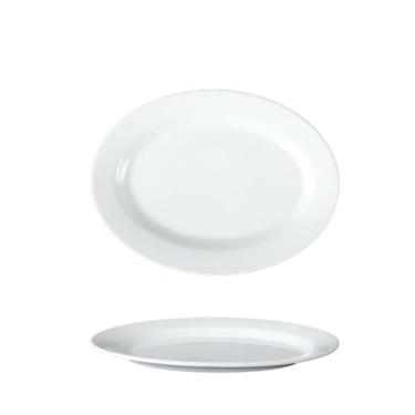 Imagem de Prato de restaurante retangular branco, prato anti-queda de imitação de fast food comercial -512-12