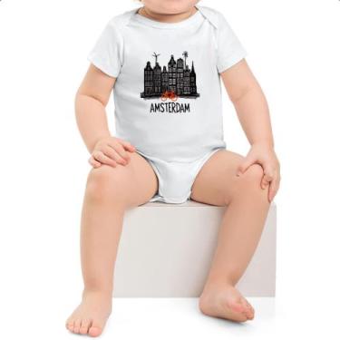 Imagem de Body intantil Amsterdam Pintura Nanquim - Alearts, P