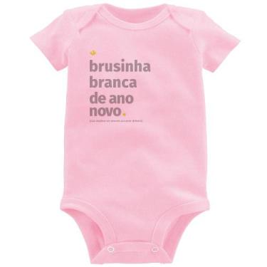 Imagem de Body Bebê Brusinha branca de ano novo - Foca na Moda, Rosa bebê, M