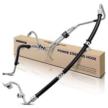 Imagem de A-Premium Mangueira de direção hidráulica de pressão e retorno conjunto de linha de mangueira compatível com Hyundai Genesis 2009-2011 3,8L 4,6L Rack para tubo intermediário