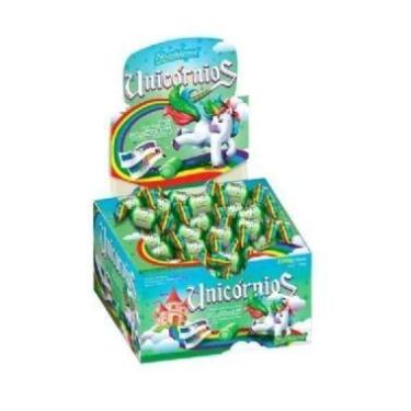Imagem de Chiclete Happy Bol Unicórnio Algodão Doce 140g - Florestal