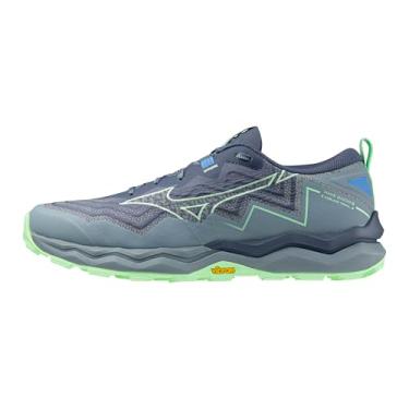 Imagem de Mizuno Wave Daichi 9 Tênis de corrida masculino, Vintage Indigo-neo Mint, 38