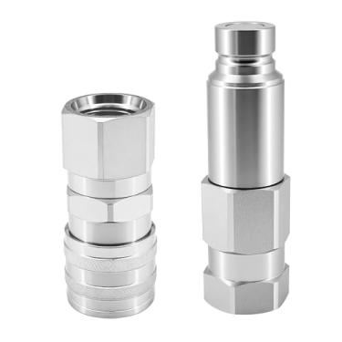 Imagem de Ovabeyna Kit de acoplador de face plana macho e fêmea 7246777 7246790 compatível com Bobcat 542 653 751 853 963 B100 B200 B250 BL275 319 320 334 418 425 428 430 EE 08 E10 E32i E35 2300 5600