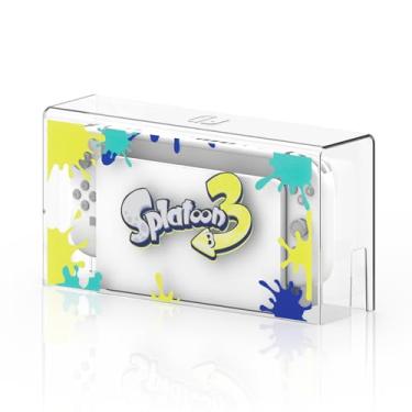 Imagem de Geekria Clear Acrylic Dust Cover Compatible with Nintendo Switch, OLED Charging Dock, Splatoon Dust Protective Case, Anti Scratch Display Box (Clear)