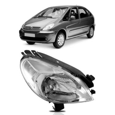 Imagem de Farol Picasso 2005 A 2010 Eletrico Sem Motor Lente Lisa - TYC, Esquerd