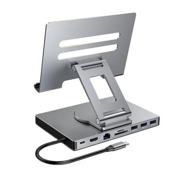 Imagem de Hub Docking Station Vertical 360º Para Tablet Ipad 9 em 1
