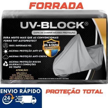 Imagem de Capa Cobrir Moto Forrada Impermeável Uv-Block Shadow 600