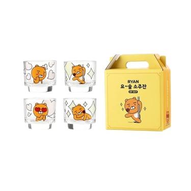 Imagem de Kakao Ryan Soju Glass Soju Copos de shot 4p Magic Temperatura Alternada