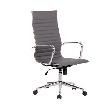 Imagem de Cadeira De Escritório Office Sevilha Pu Alta Cinza Rivatti
