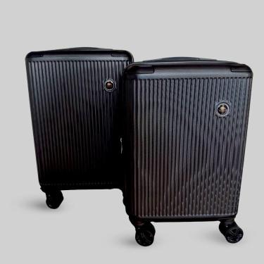 Imagem de Kit 2 Malas de Viagem Padrão Anac ABS Rígida ,Com Rodas 360º, Expansível, Porta Copo, Cadeado, World Onboard DLK327