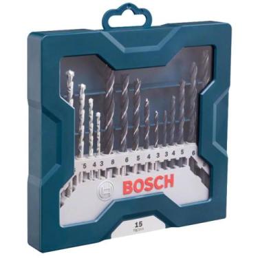 Imagem de Estojo de Brocas 3 a 8mm com 15 Peças Mini X-line 2607017504 BOSCH - 0