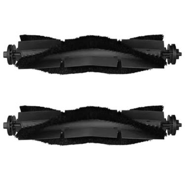 Imagem de Auoiian Escovas de rolo de substituição para aspirador de pó robô eufy X8 Pro - pacote com 2 escovas principais com fibra e borracha, rolo de limpeza lavável e durável