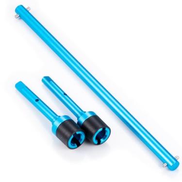 Imagem de WEFEINO Aluminum RC Center Driveshaft & Front Rear Joint Drive Shaft Upgrade Parts for Tamiya TT02 1/10 RC Drift Car