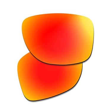 Imagem de Prizo ORL Lentes polarizadas de reposição para óculos de sol Oakley Gauge 8 OO4124 - Multicores, Irídio vermelho fogo, Medium