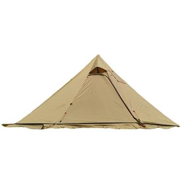 Imagem de Barraca de acampamento de 26 cm x 14 cm com macaco de fogão, barraca de tenda para acampamento, mochila, caminhada, tenda de tenda, marrom