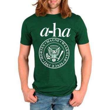Imagem de Camiseta camisa A-HA, banda new wave anos 80 varias cores exclusiva un