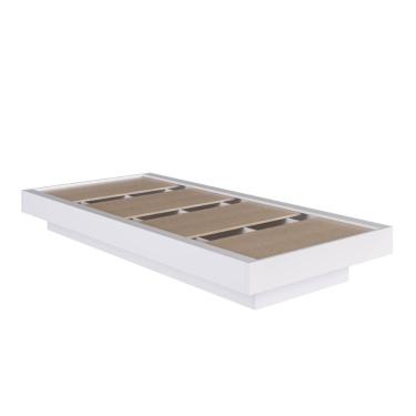 Imagem de Cama Solteiro Suspensa Branca MDP 92x192x25,5cm Zurique Quarto Art In Móveis