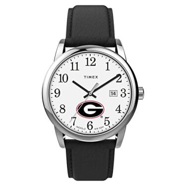 Imagem de Timex Relógio masculino Collegiate Easy Reader de 38 mm, Georgia Bulldogs, alça