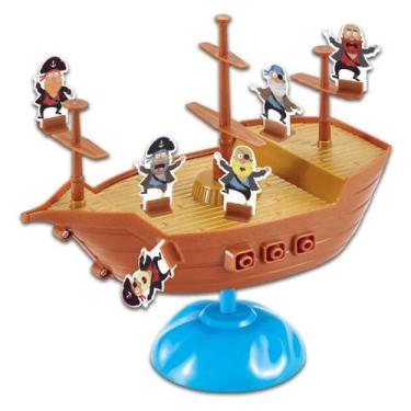 Imagem de Brinquedo Equilibra Pirata Barco Jogo Navio Equilibrista - Etitoys, Co