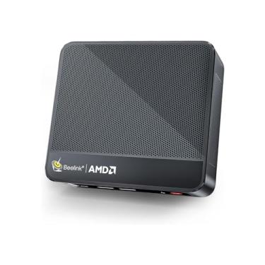 Imagem de Beelink Mini PC SER5 MAX, AMD Ryzen 7 6800H (6 nm, 8C/16T) até 4,7 GHz, mini computador 32 GB LPDDR5 RAM 500 GB NVME SSD, Micro PC 4K a 60Hz tela tripla, mini computador para jogos WiFi6/BT5.2/HTPC/W