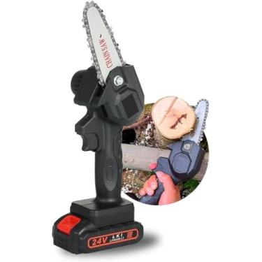 Imagem de Mini Motoserra Eletrica Portatil A Bateria 36V de Potencia 600w De mão