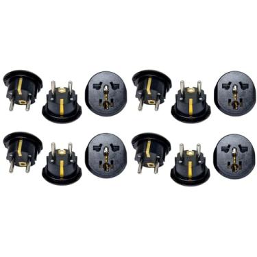 Imagem de Ckitze Adaptador de tomada de alimentação Alemão Alemão Alemão BA-4_12P - Pacote com 12