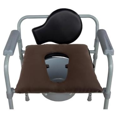 Imagem de Yxmeiguo Almofada de cabeceira de cabeceira, almofada de assento macia para vaso sanitário/chuveiro/cadeira de cabeceira capa acolchoada para pacientes idosos, capa acolchoada universal para cadeira